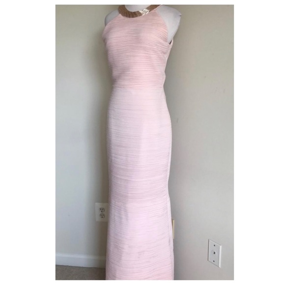 Carmen Marc Valvo Open Back Ruched Gown - Picture 6 of 12